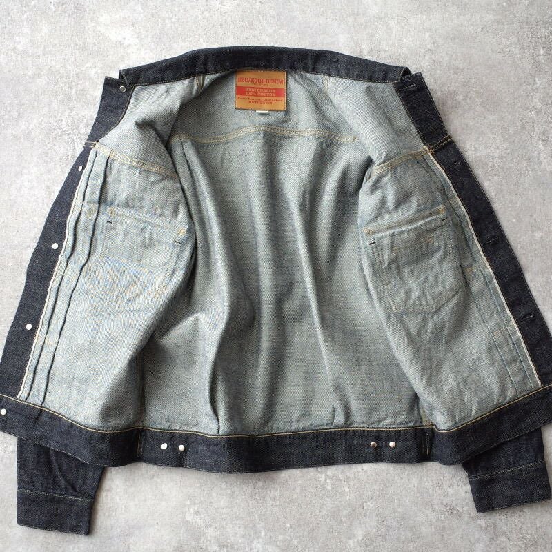 13.5oz デニムジャケット 2ndモデル #JJ390YNブルー ブラック 13.5