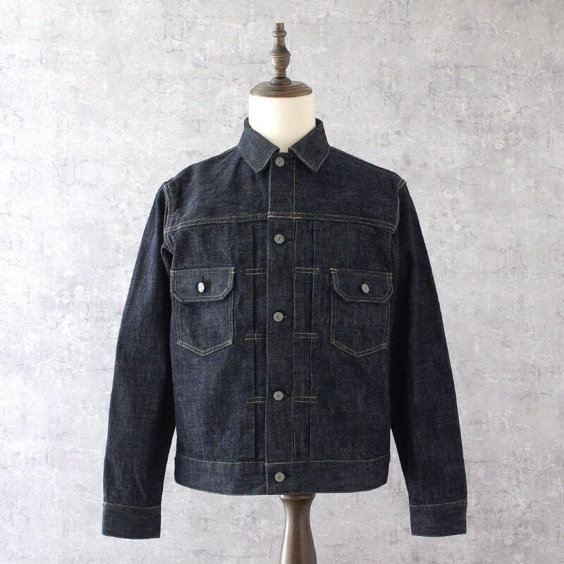 13.5oz デニムジャケット 2ndモデル #JJ390YNブルー ブラック 13.5 