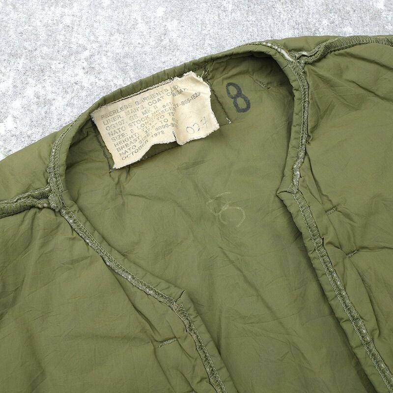 カナダ軍 MK2 コンバット ライナージャケット オリーブ USED JJ412UN