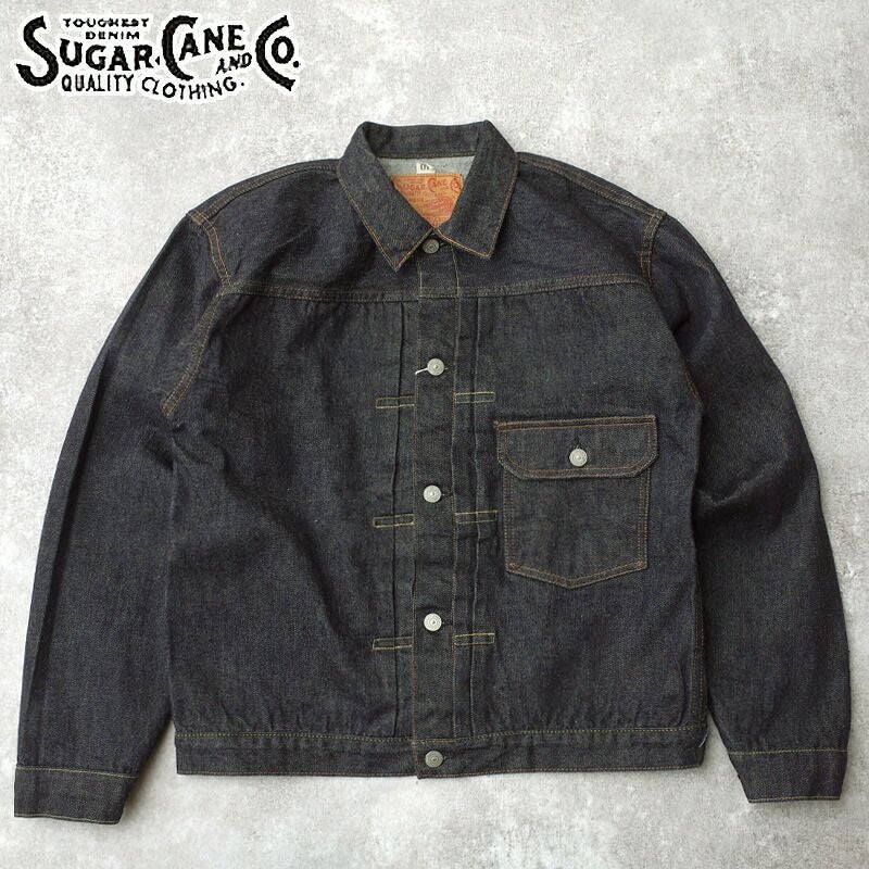 sugar cane ミリタリースタイル 黒ジャケット サイズS sugarcane