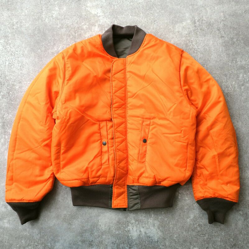Valley Apparel フライトジャケット　MA-1 ネイビー VALLEY APPAREL（バレイアパレル） VA1001 MA-1 フライトナイロン