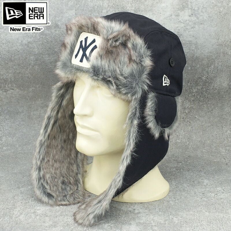 NEWERA ニューエラ トラッパー ウール ネイビー『ニューヨーク
