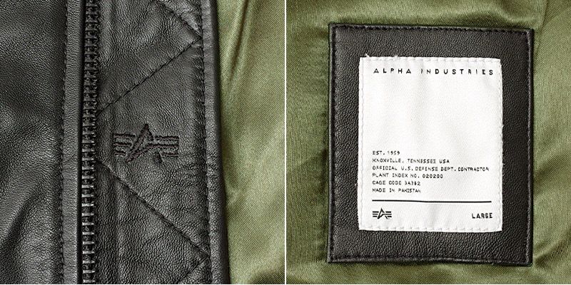 ALPHA社 アルファ #7975950001 レザー MA-1 フライトジャケットメンズ