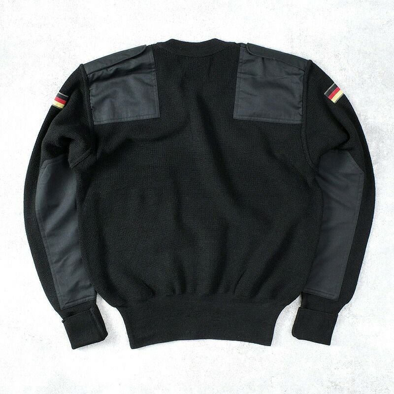 ドイツ軍 コマンドセーター ブラック USED JW079UN BW ウール ナイロン 