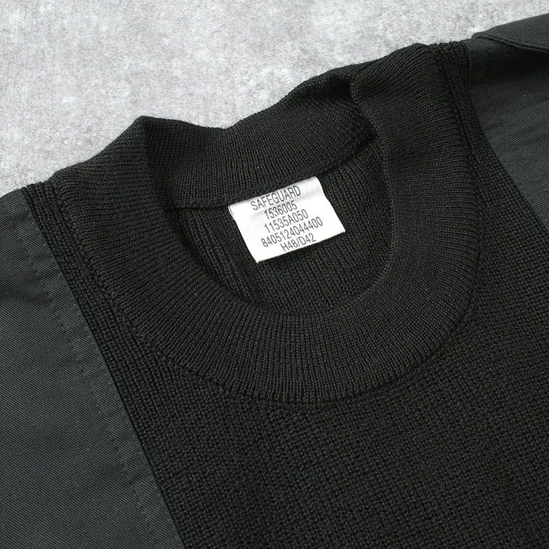 ドイツ軍 コマンドセーター ブラック USED JW079UN BW ウール ナイロン 
