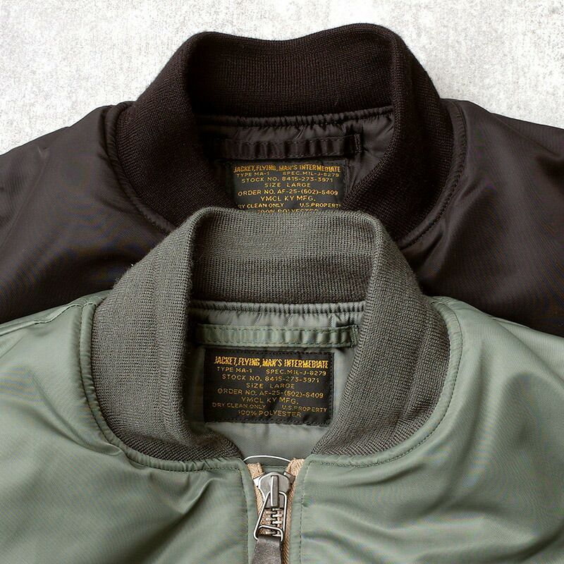 米軍タイプ MA-1 MIL-J-8279 フライトジャケット JJ403YN アメリカ軍