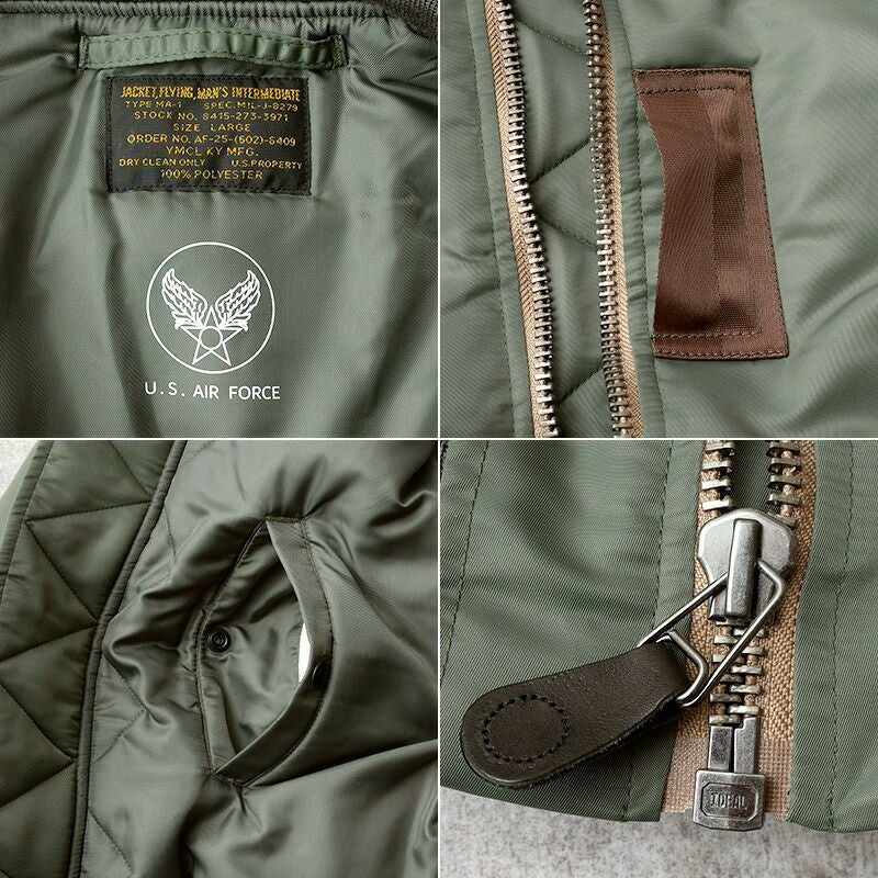 米軍タイプ MA-1 MIL-J-8279 フライトジャケット #JJ403YN アメリカ軍 