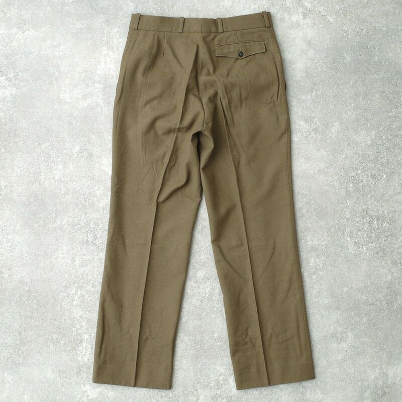 訳あり】 ベルギー軍 80s90s ユニフォーム ドレスパンツ ブラウン