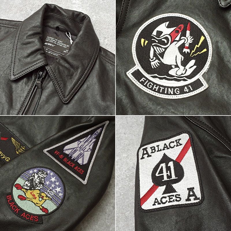 AVIREX アビレックス #7836150002 ANJ4 ジャケット『BLACK ACES』ANJ-4