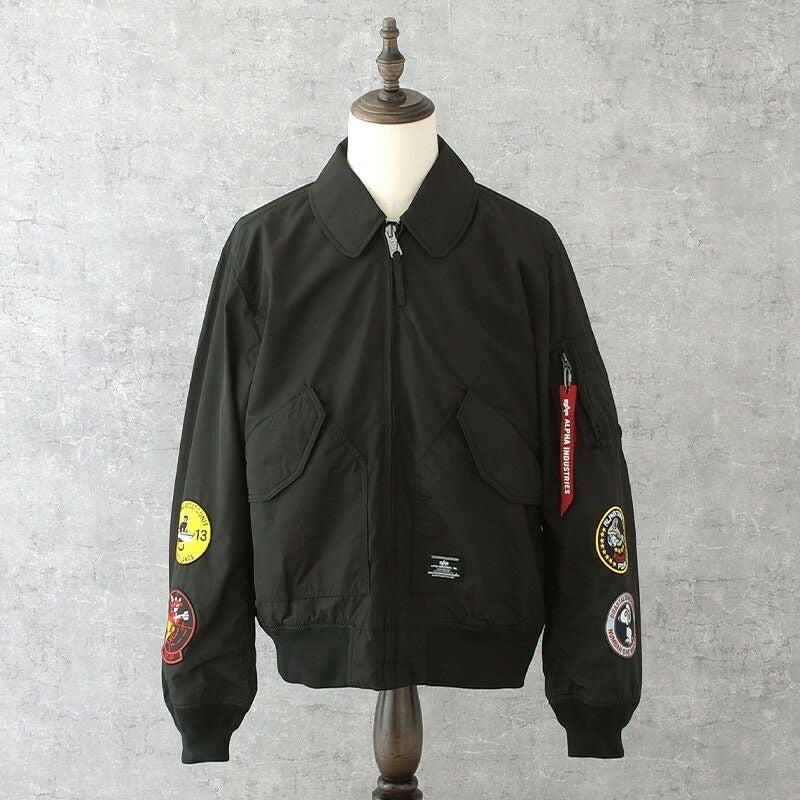 ALPHA社 #7976152018 CWU 36/P リラックスフィット パッチド フライトジャケット