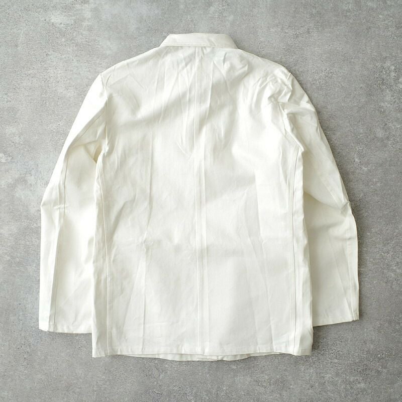ドイツ軍 60s ワークジャケット ホワイト デッドストック BW コットン ドイツ軍 60s ワークジャケット ホワイト デッドストック BW コットン
