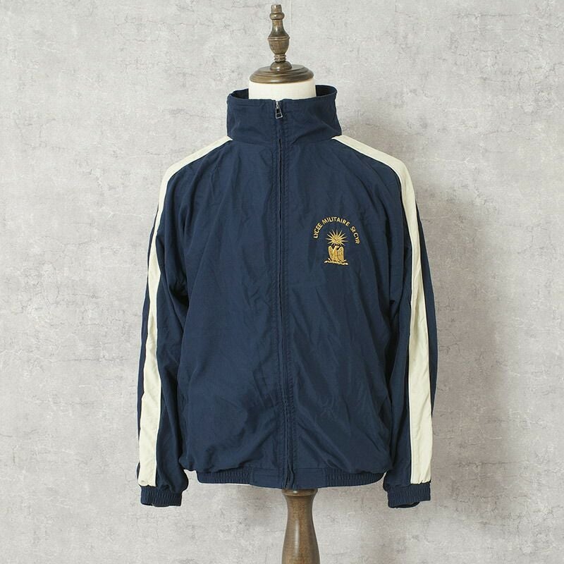 フランス軍 ST CYR ジムジャケット Distri Sport ネイビー USED JJ424UN