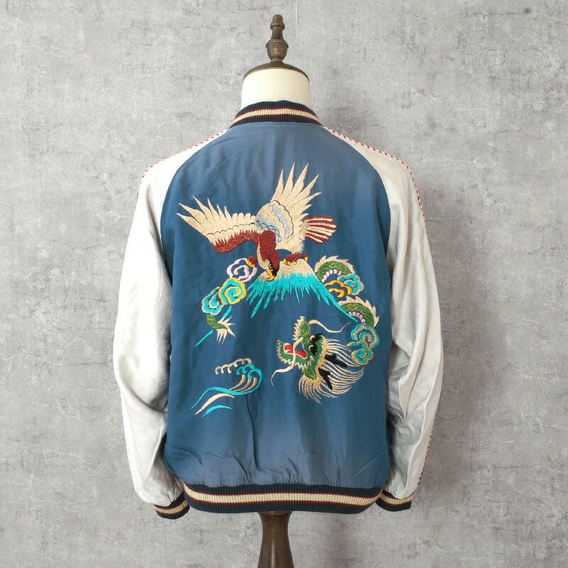 TAILORTOYO テーラー東洋 #TT15907 アセテート リバーシブル スカジャン『EAGLE&DRAGON×JAPAN MAP』エイジングモデル