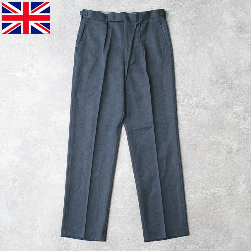 イギリス軍 RAF No.2 ドレスパンツ ウールポリエステル素材 ネイビー