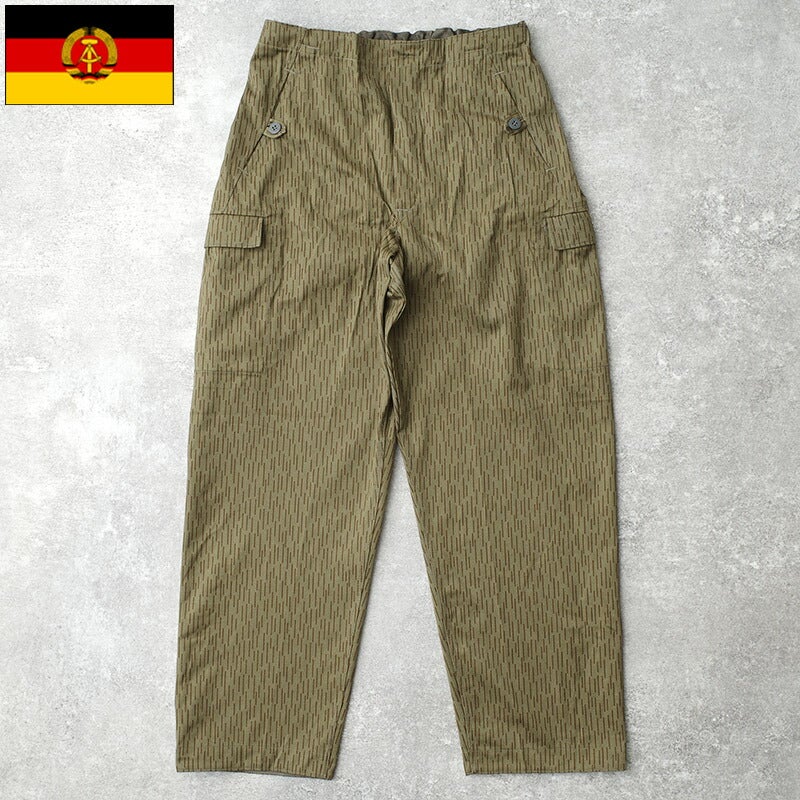東ドイツ軍 フィールド カーゴパンツ レインドロップカモ デッドストック PP512NN