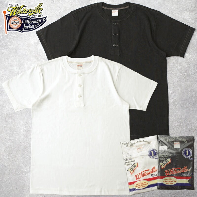 WHITESVILLE ホワイツビル #WV79681 半袖 ヘンリーネック Tシャツ 1枚