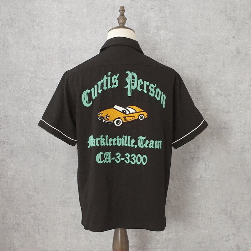 20%OFF！□HOUSTON ヒューストン #41304 半袖 ボウリングシャツ『CAR