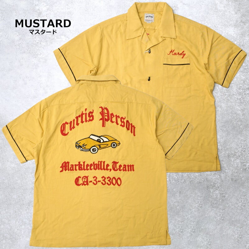20%OFF！□HOUSTON ヒューストン #41304 半袖 ボウリングシャツ『CAR