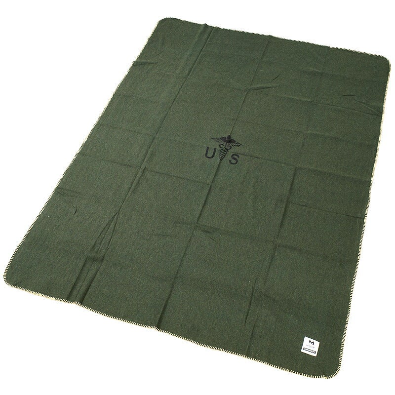 米軍タイプ ウールブランケット USメディカル グリーン McGuire Gear