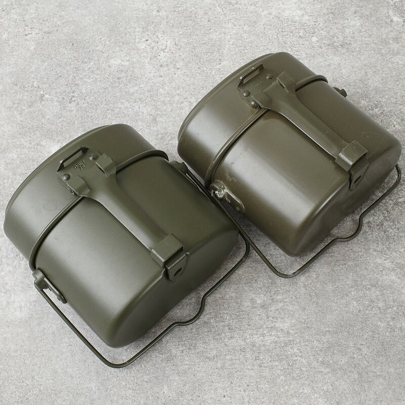 ドイツ軍 アルミ メスキット 3ピース オリーブ デッドストック EE823NN