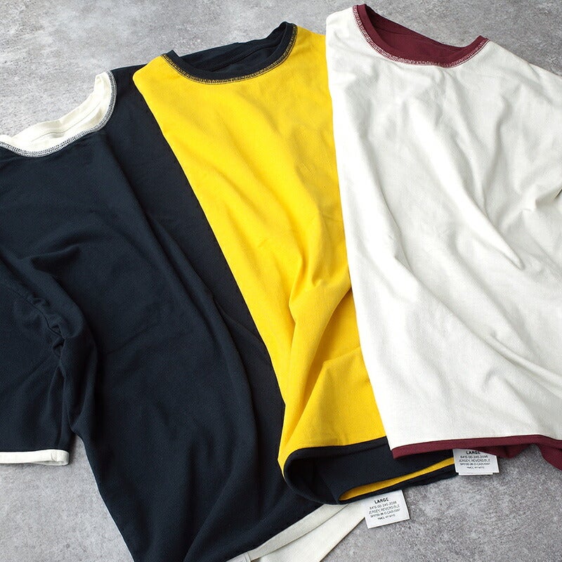米軍タイプ 半袖 NAVY リバーシブル Tシャツ #JT082YNメンズ 男性