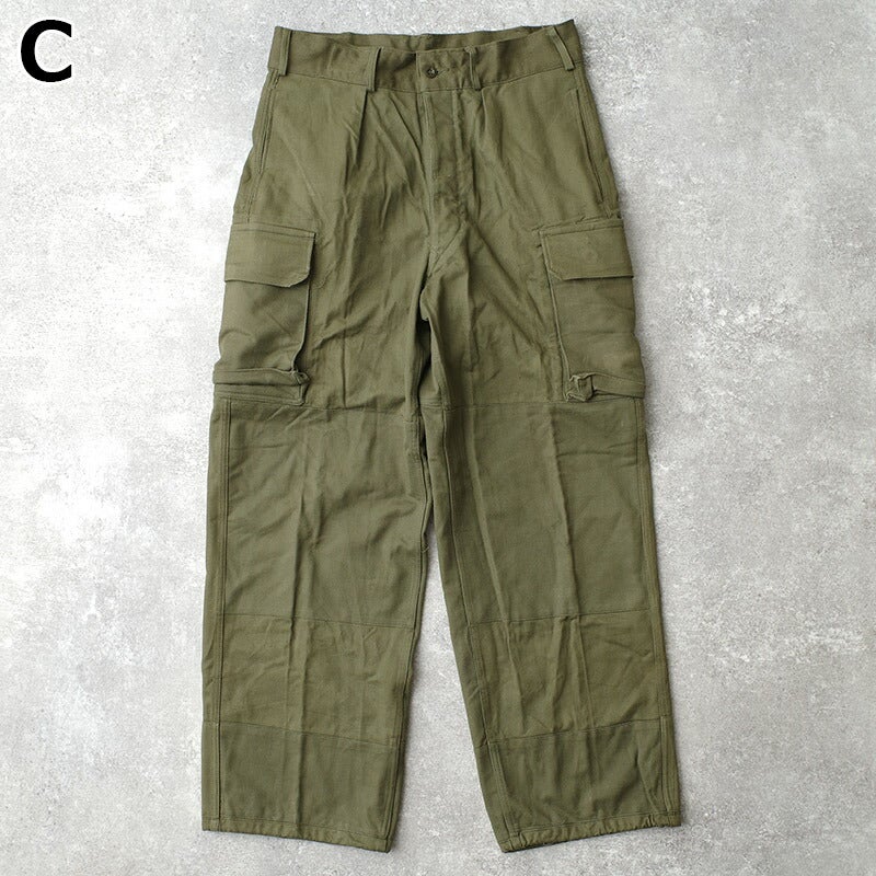 ドイツ軍 60s フィールド カーゴパンツ HBT オリーブ USED PP513NN