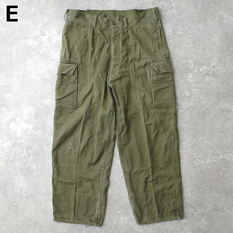 60sパンツ ドイツ軍 60s フィールド カーゴパンツ HBT オリーブ USED PP513NN