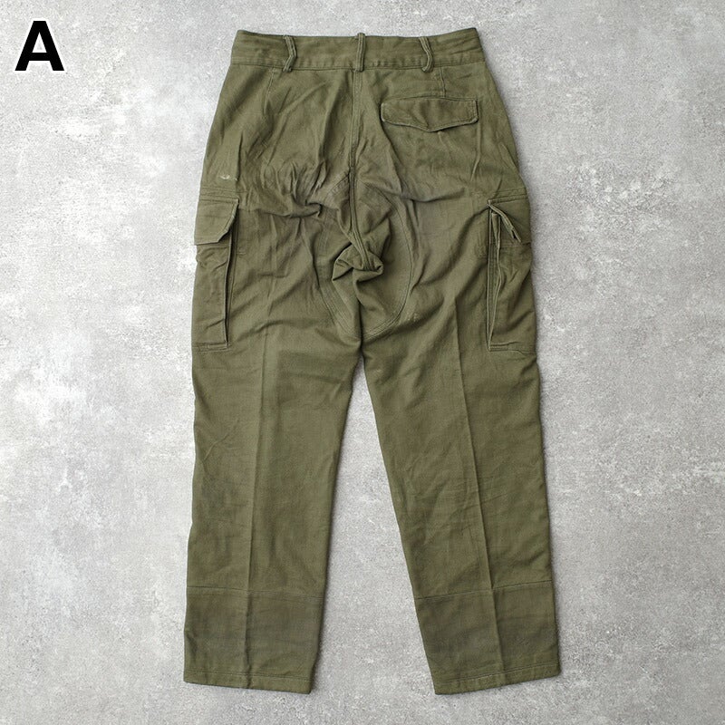 希少！ミリタリーパンツ 50s 60s ゴールデンサイズ ドイツ軍 50s60s フィールド カーゴパンツ HBT オリーブ USED