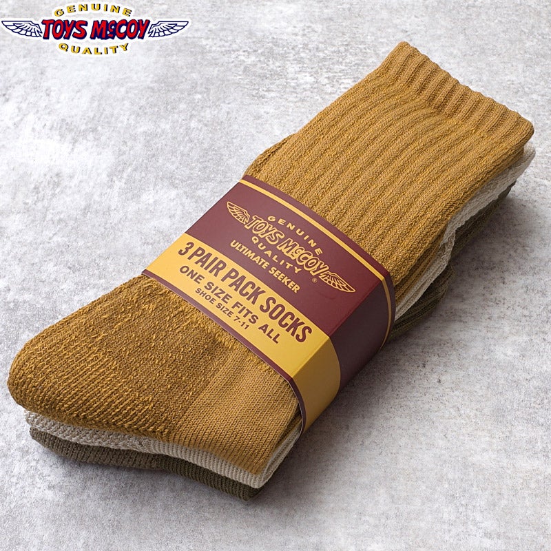 TOYSMcCOY トイズマッコイ #TMA2618 3パック ブーツ ソックス NEW