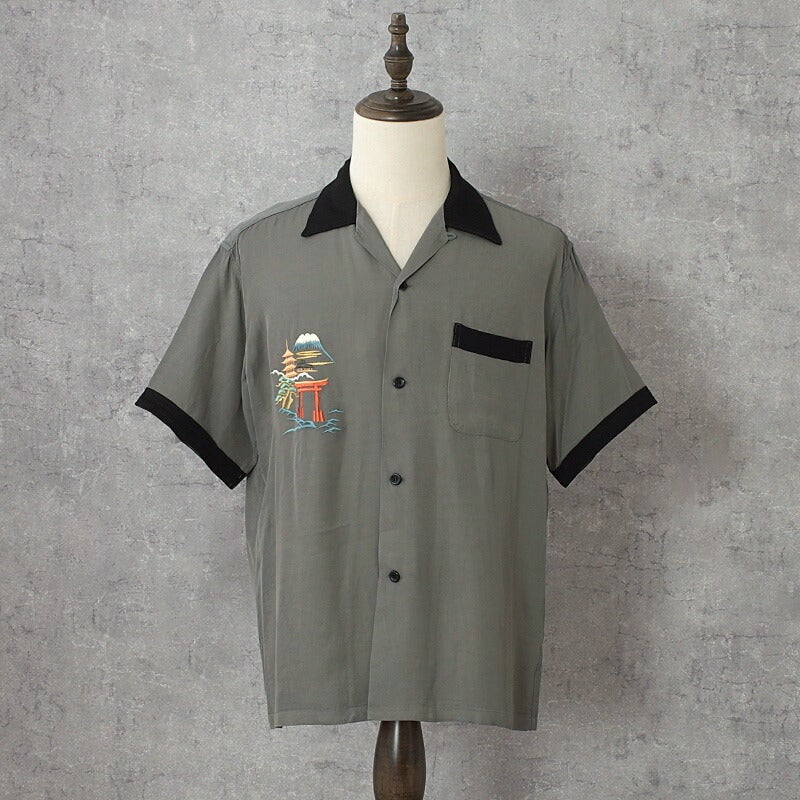 TAILORTOYO テーラー東洋 #TT39699 半袖 スカシャツ『JAPAN MAP