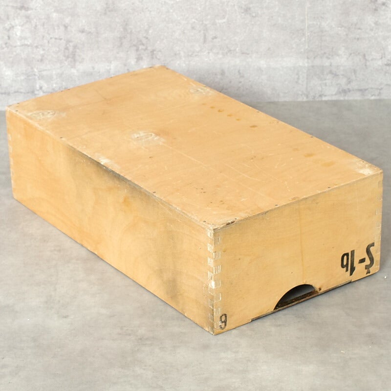 チェコ軍 ウッド ストックボックス 取っ手なし 24x44.5x13cm USED
