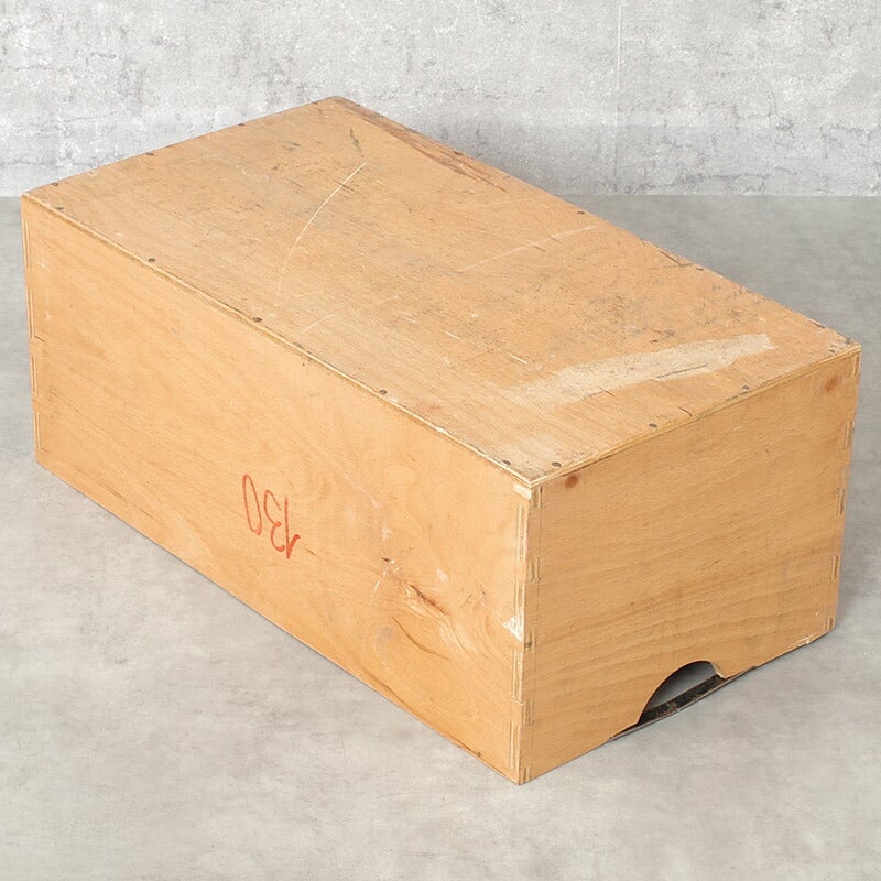 チェコ軍 ウッド ストックボックス 取っ手なし 24x44.5x18cm USED