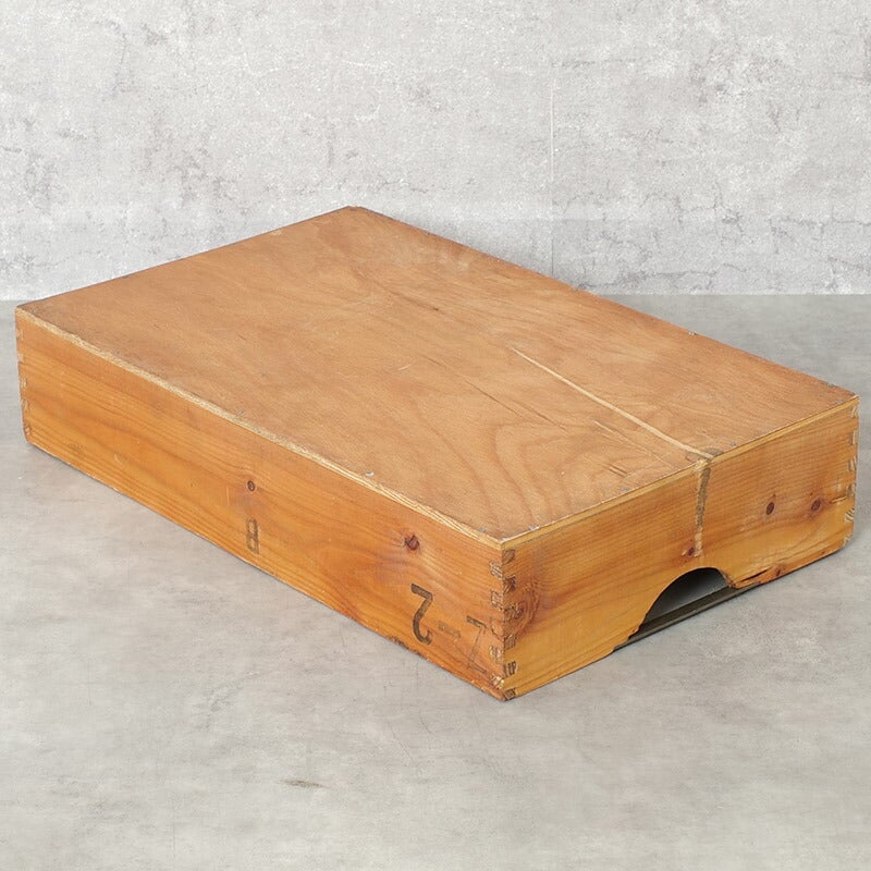 チェコ軍 ウッド ストックボックス 取っ手なし 26.5x43x9cm USED