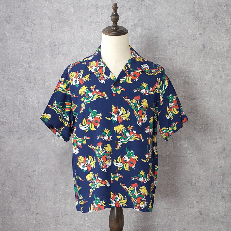 SUNSURF サンサーフ #SS39620 半袖 レーヨン アロハシャツ『ISLAND TRIP』