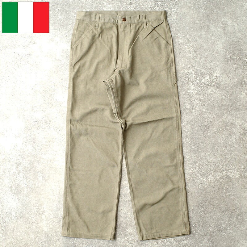 イタリア軍 MM ワークパンツ グレー デッドストック PP519NN