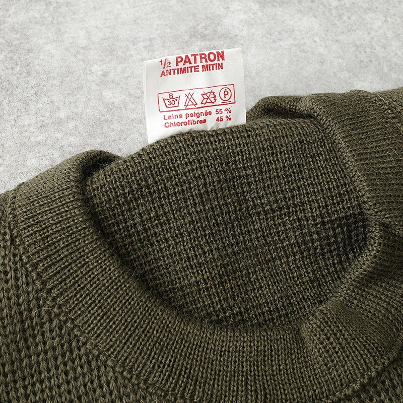 フランス軍 80s コマンドセーター オリーブ タイプB デッドストック