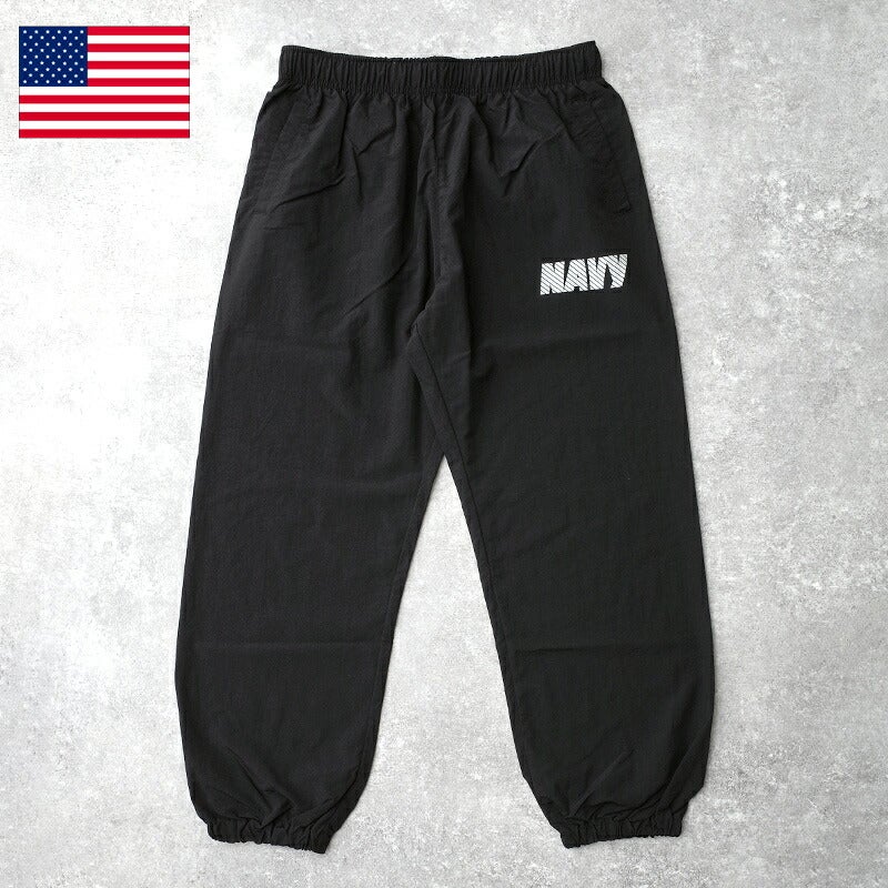 米軍 U.S.NAVY ナイロントレーニングパンツ ブラック