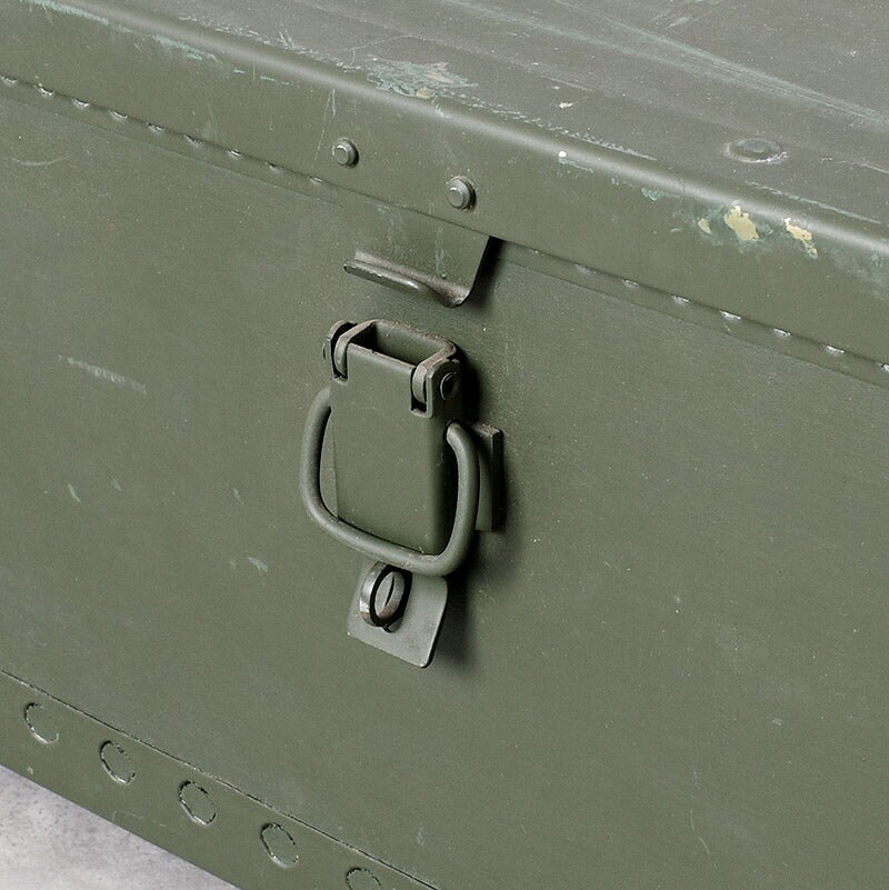 スウェーデン軍 ウッドボックス オリーブ 40×26×20cm USED SWD 木箱