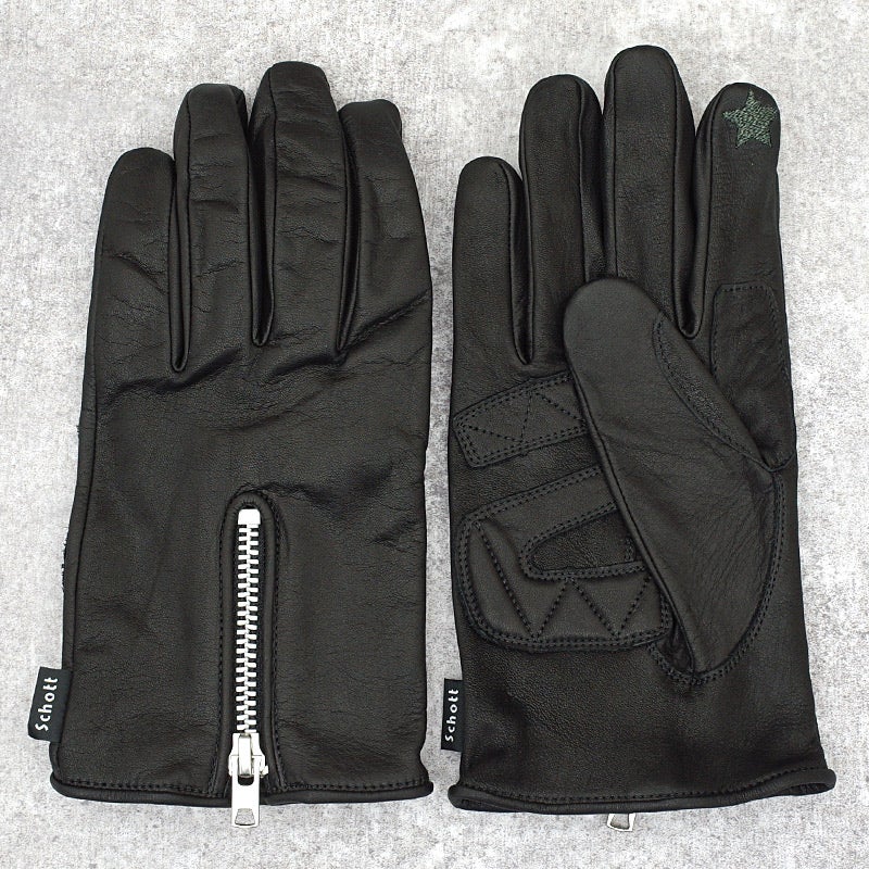 Schott ショット #7824970043(3109075) ジップレザーグローブ手袋