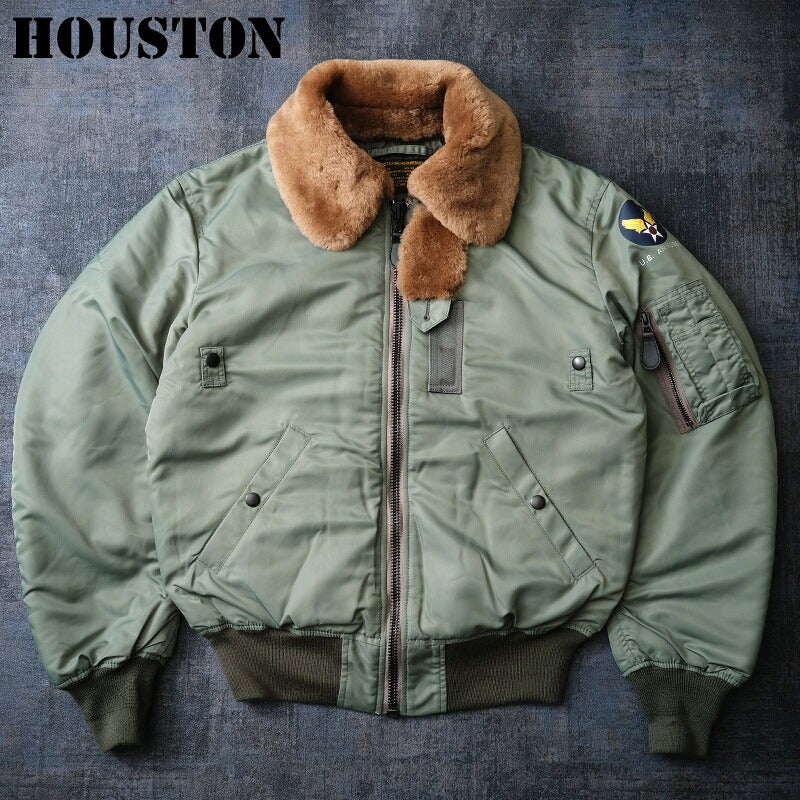 HOUSTON ヒューストン #5003C B-15D フライトジャケット B15D ムートン