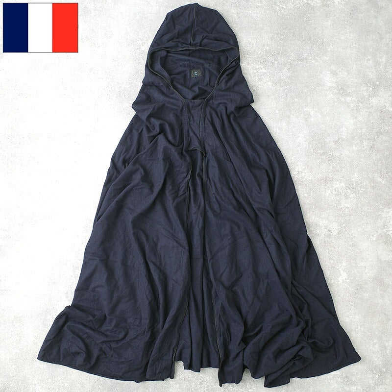 フランス軍 スパヒ連隊 ウール ポンチョ ネイビー USED
