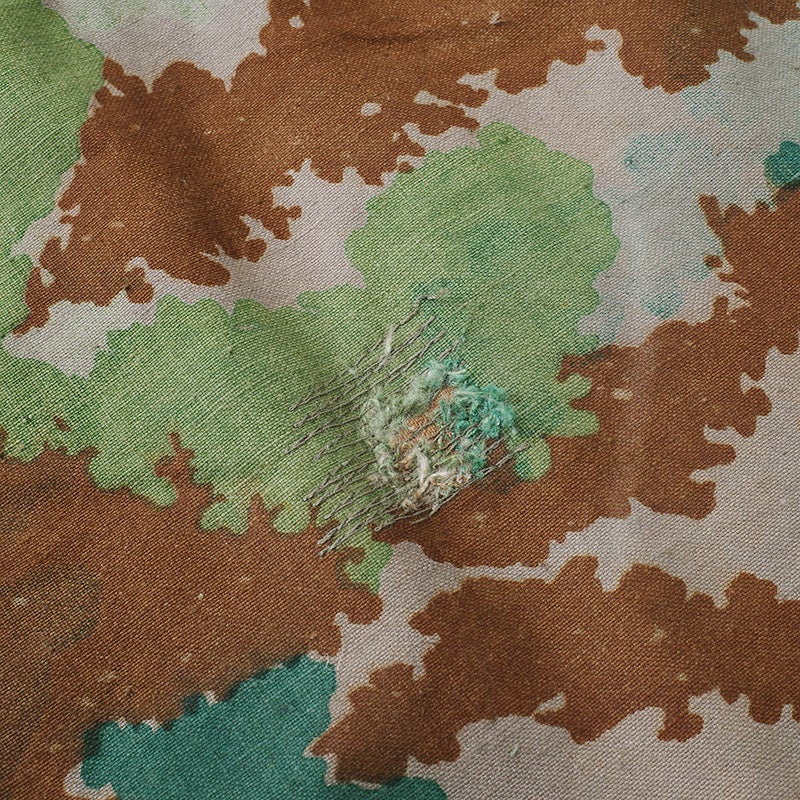 東ドイツ軍 60s テントシート ブルメンターン USED NVA ポンチョ 軍幕