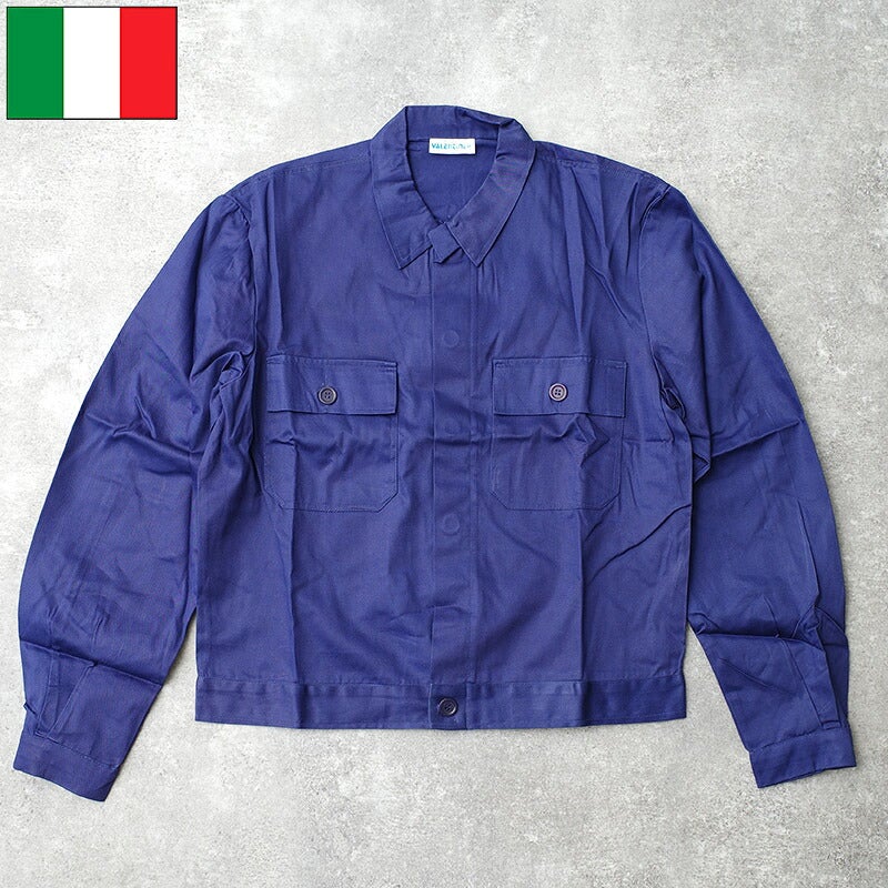 イタリア軍 ショート ワークジャケット ブルー デッドストック JJ436NN